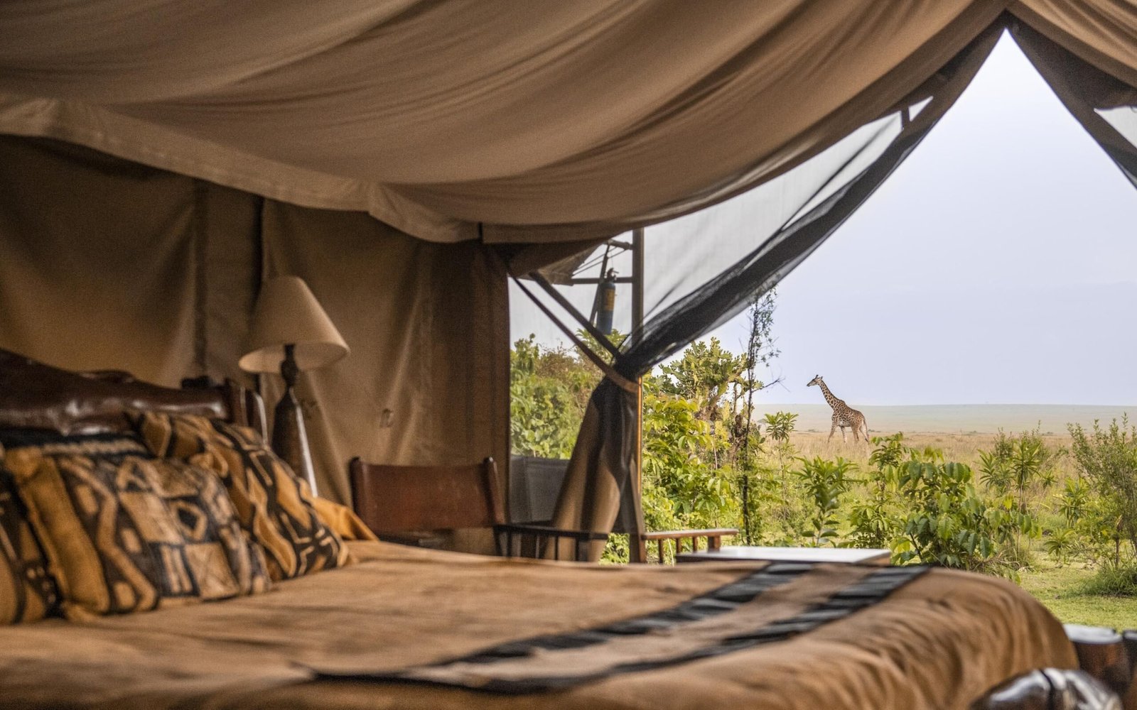 Governor's Camp Zelt Innenansicht