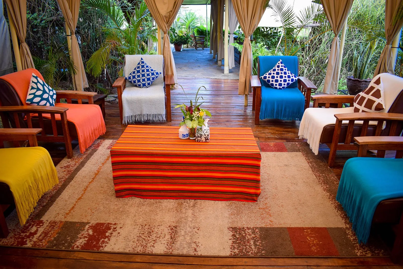 Zebra Plains Mara Camp Lounge