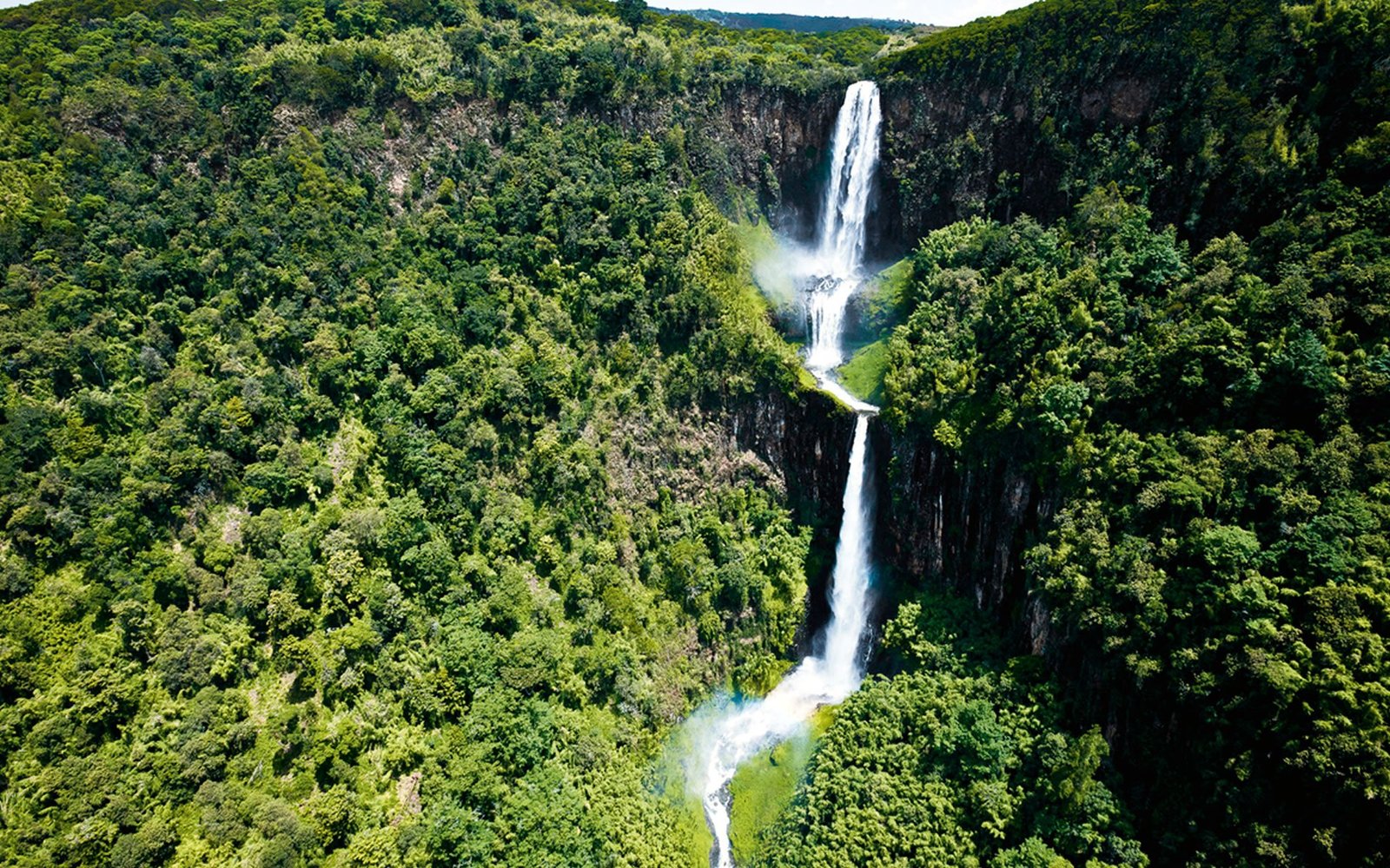 Aberdare Nationalpark Wasserfall
